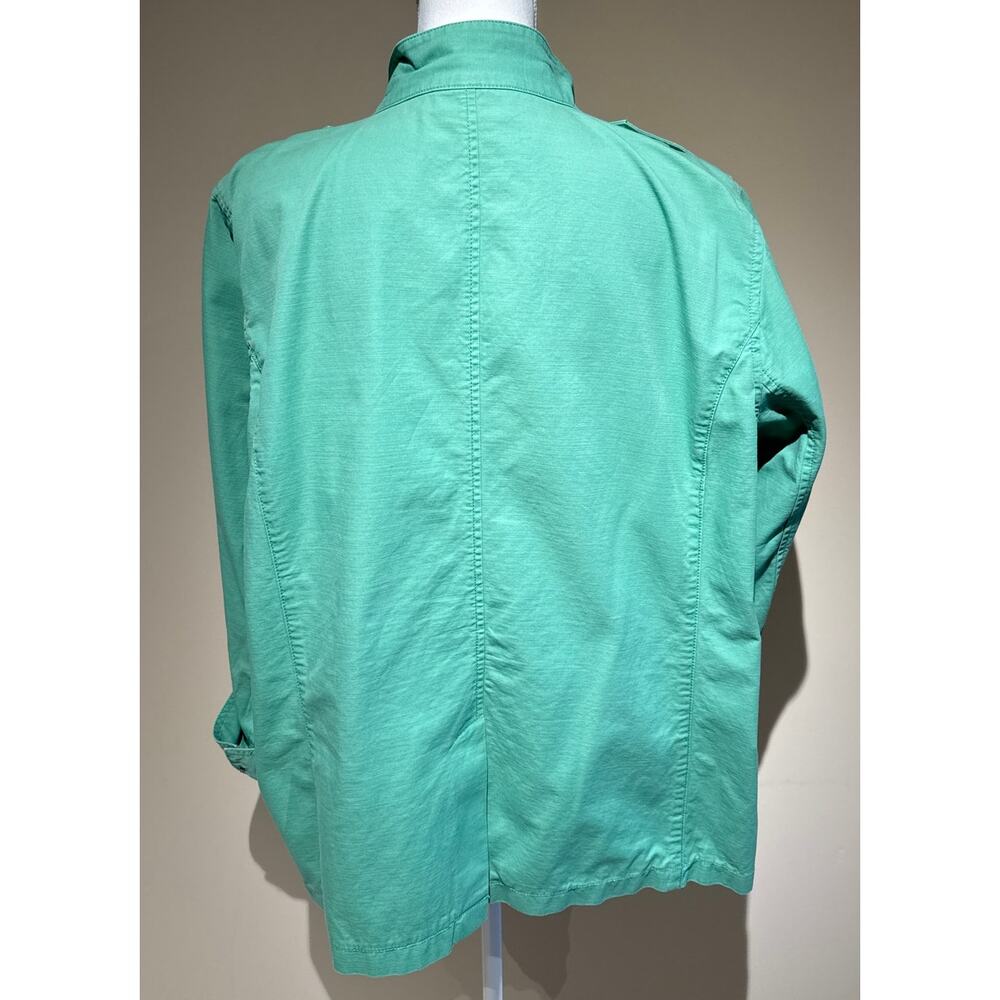 Talbots Green 100%‎ Cotton Button Up Jacket Size 2X - Picture 2 of 5